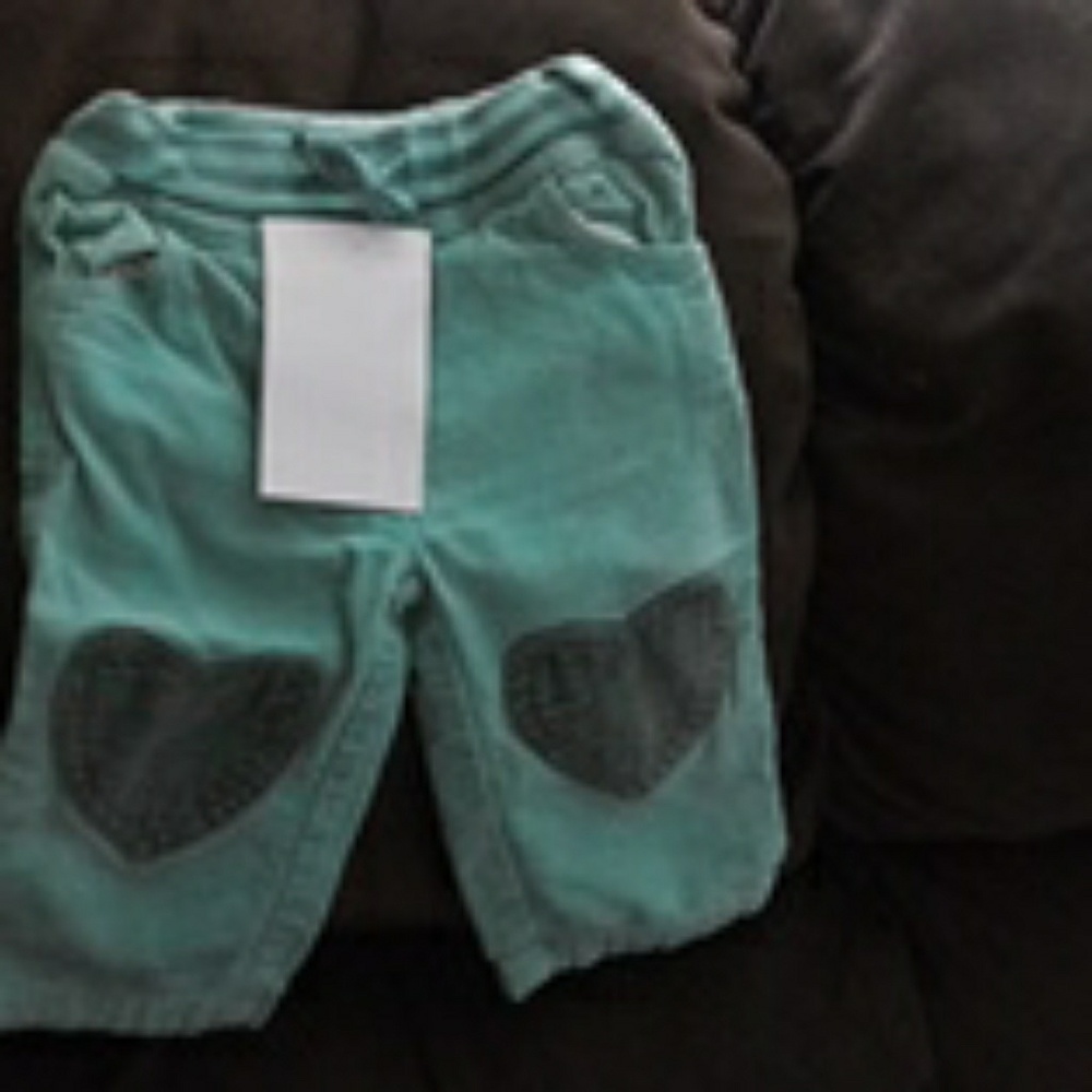 Green corduroy pants